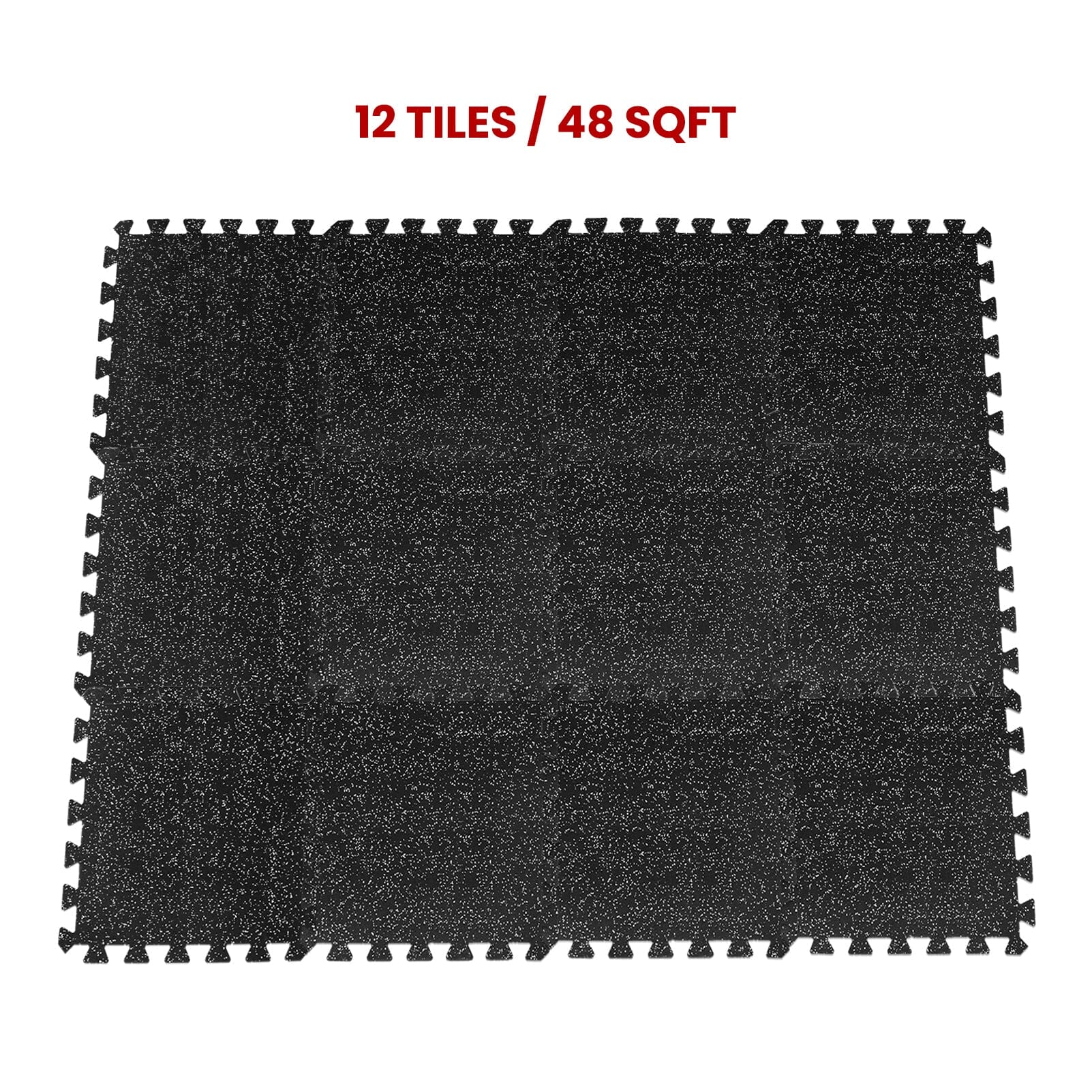 100% Rubber Mats 6 Tiles/ 24sqft SyedeeFitness 12Tiles/48sqft 