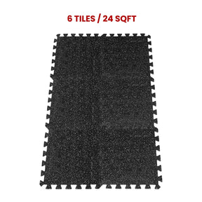 100% Rubber Mats 6 Tiles/ 24sqft SyedeeFitness 6Tiles/24sqft 
