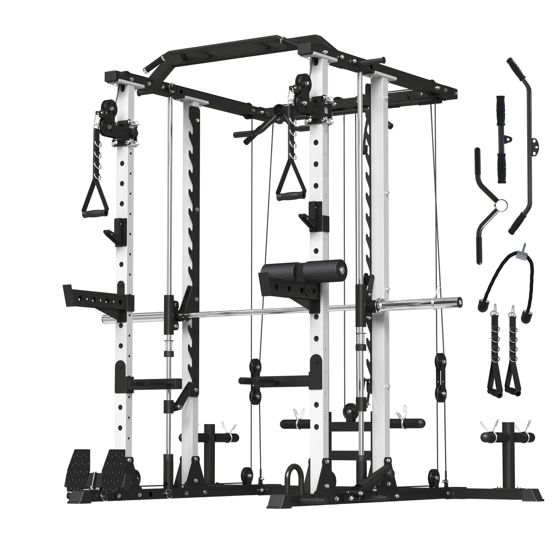 Smith Machine With Cable Crossover 1800LBS Capacity H10 SyedeeFitness 