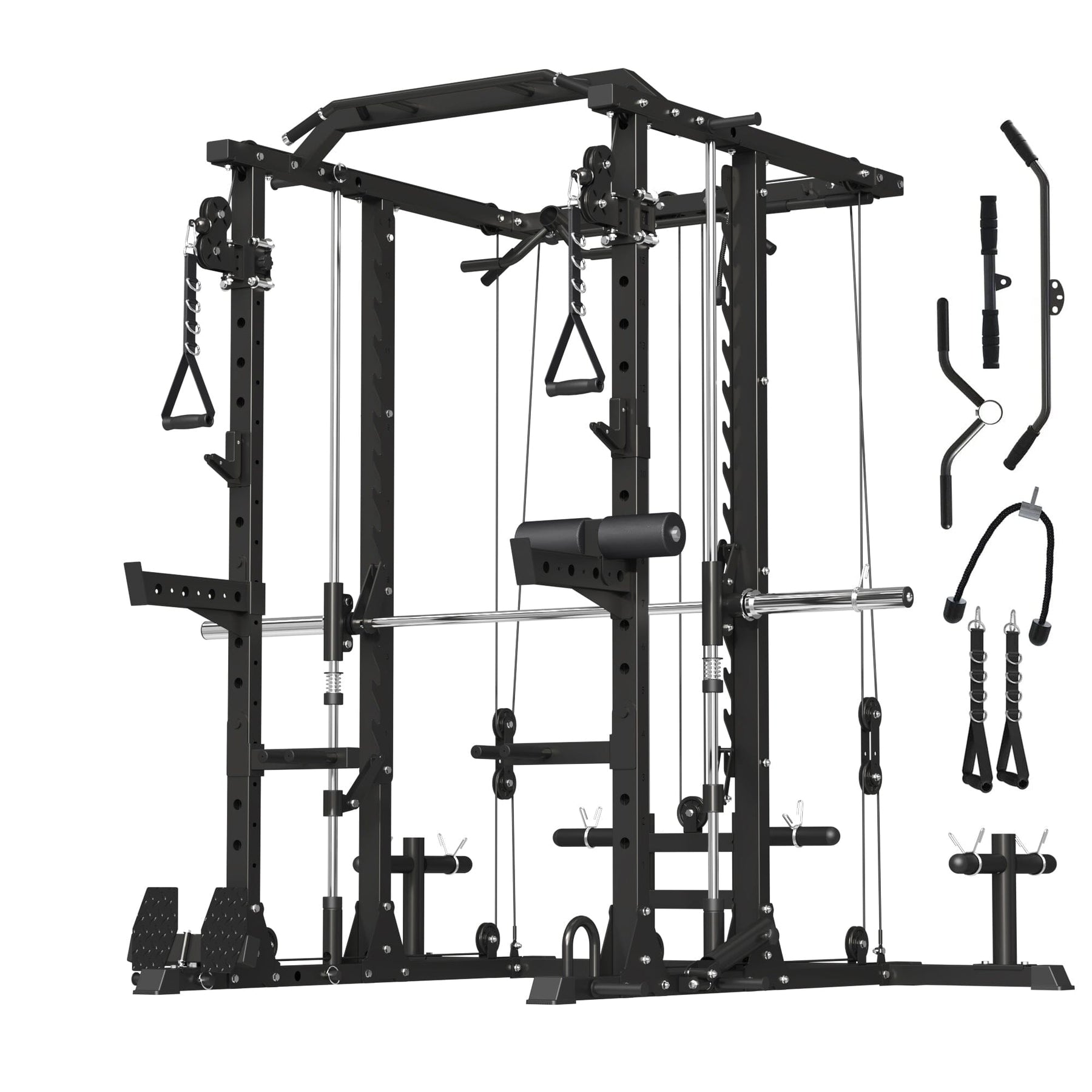 Smith Machine With Cable Crossover 1800LBS Capacity H10 SyedeeFitness 