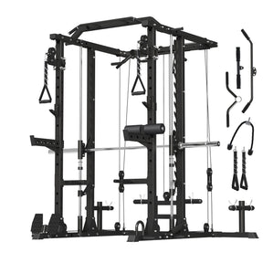 Smith Machine With Cable Crossover 1800LBS Capacity H10 SyedeeFitness 