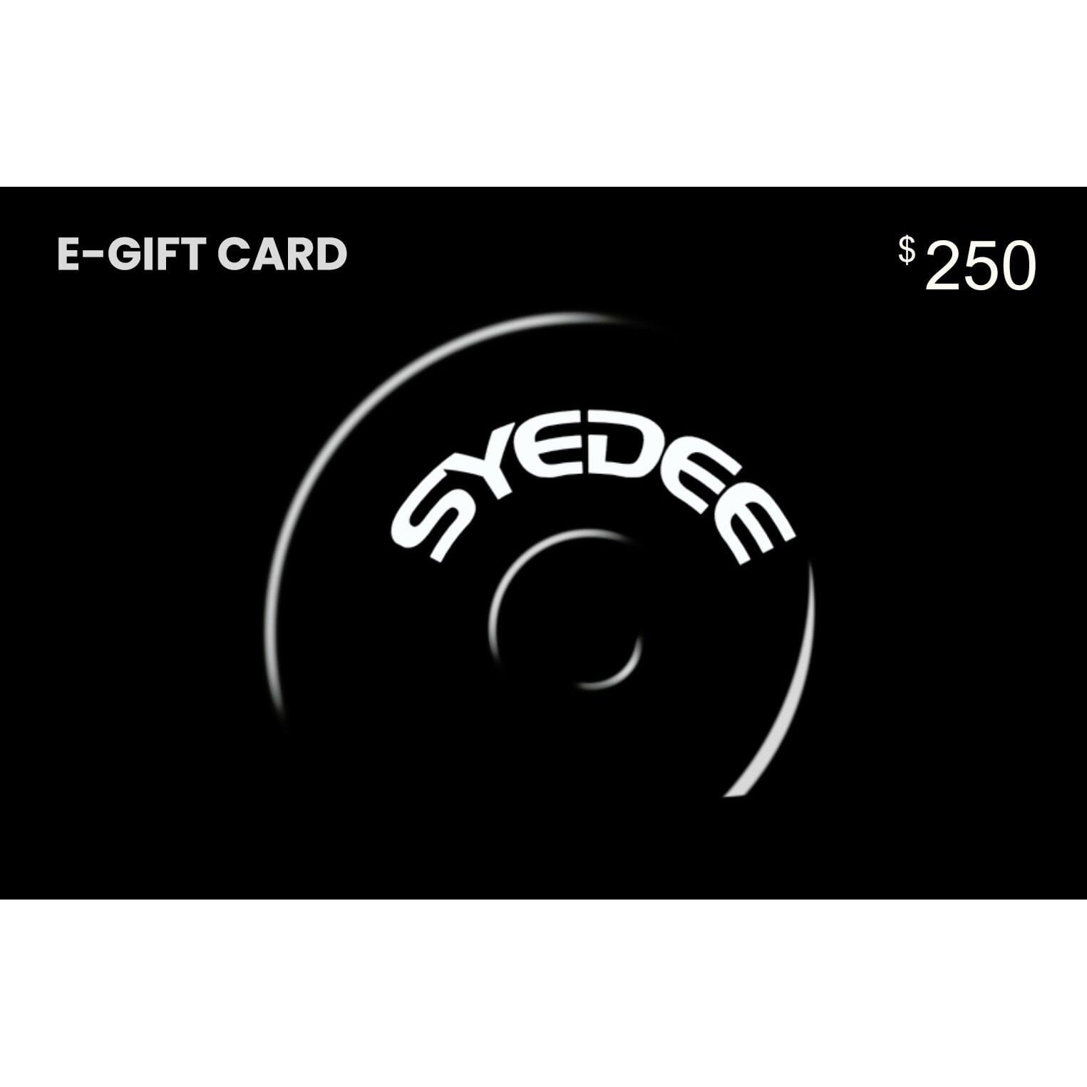 Syedee Fitness Gift Card syedee $250.00 