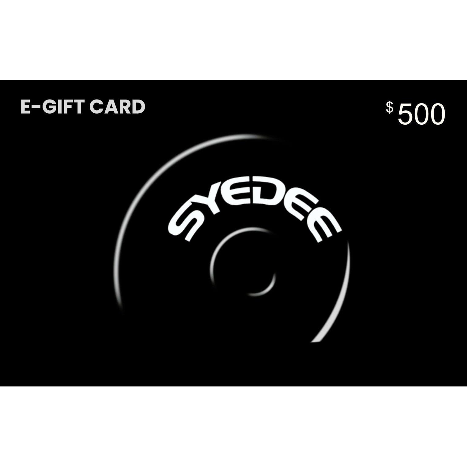 Syedee Fitness Gift Card syedee $500.00 