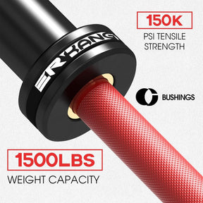 7ft Olympic Barbell 1500lbs Capacity BB01 ERKANG 