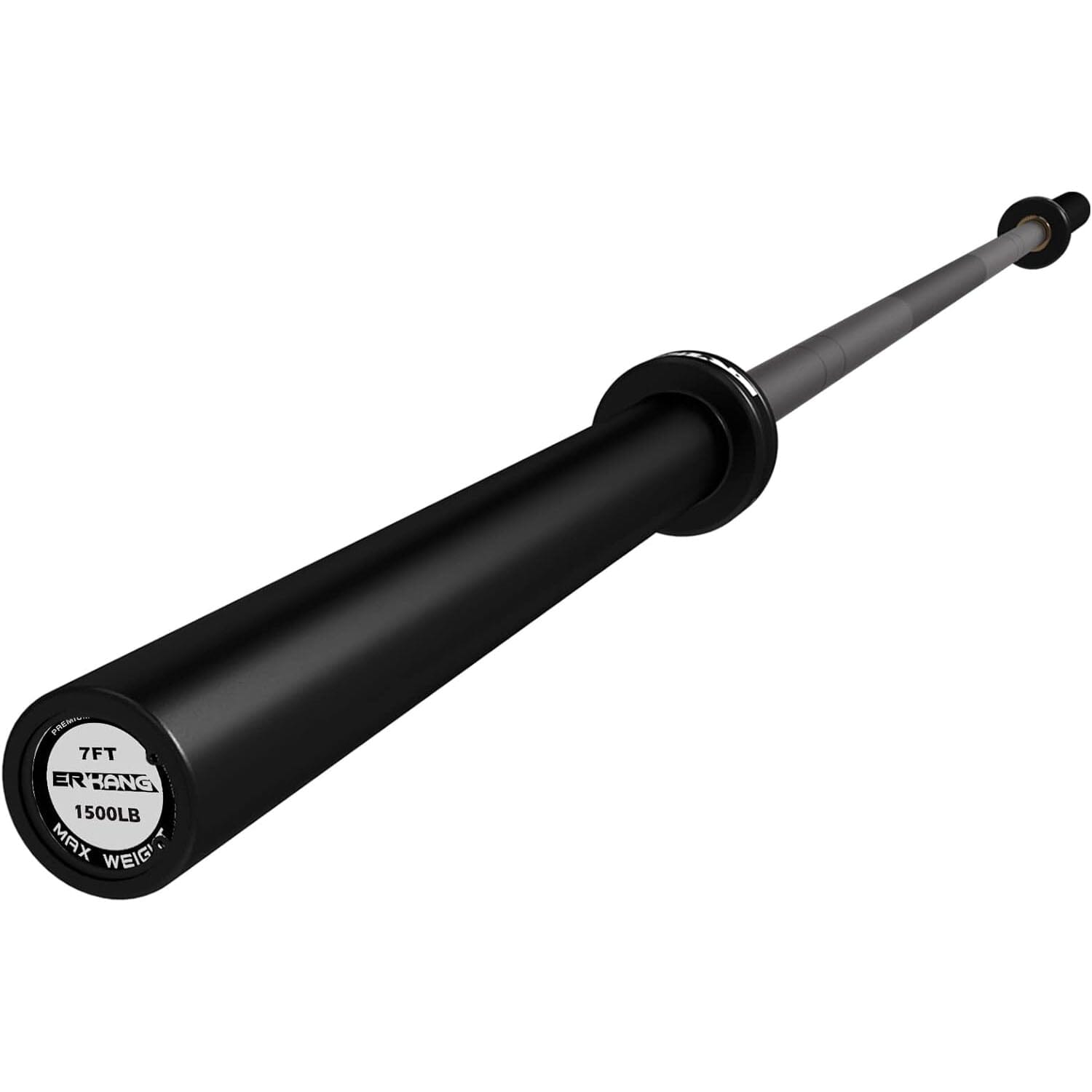 7ft Olympic Barbell 1500lbs Capacity BB01 ERKANG Black 