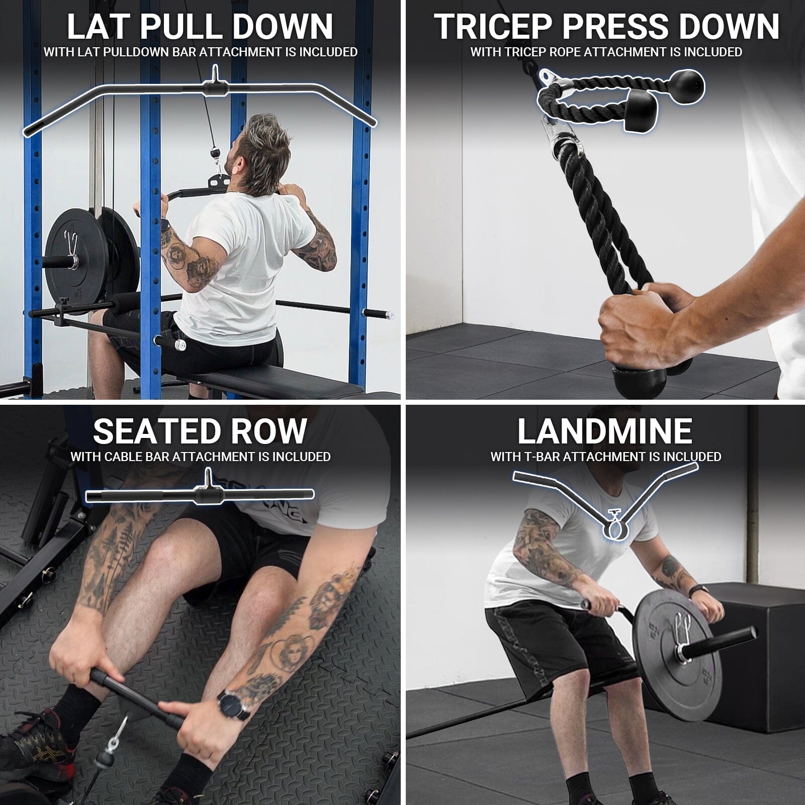Power Cage With Lat Pulldown 1200lbs Capacity C2 / C3