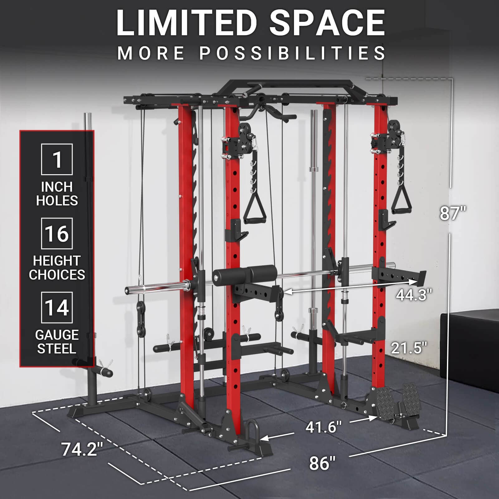 ERKANG Smith Machine With Cable Crossover H10 SyedeeFitness 