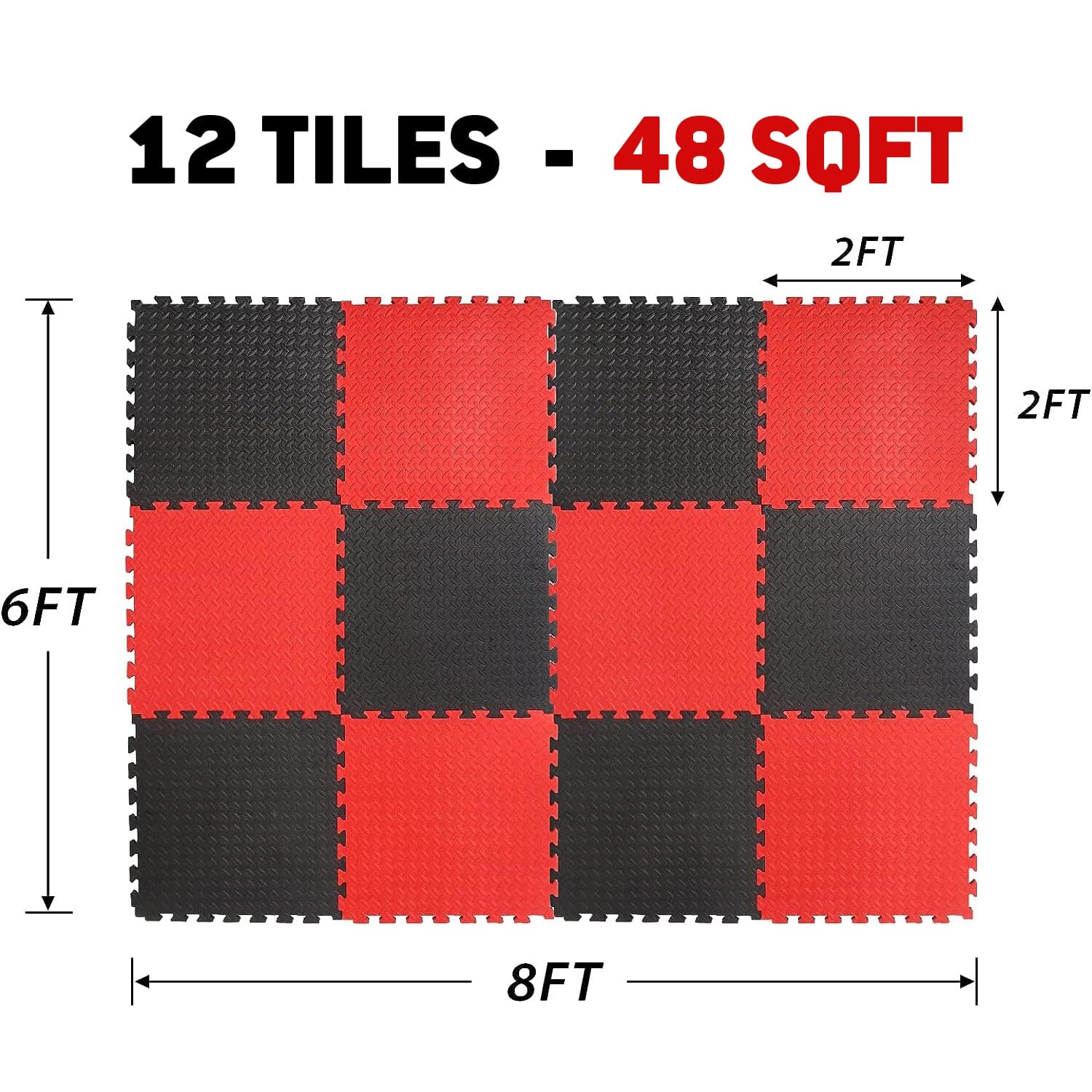 EVA Mats 48sqft 12 pcs syedeegym 