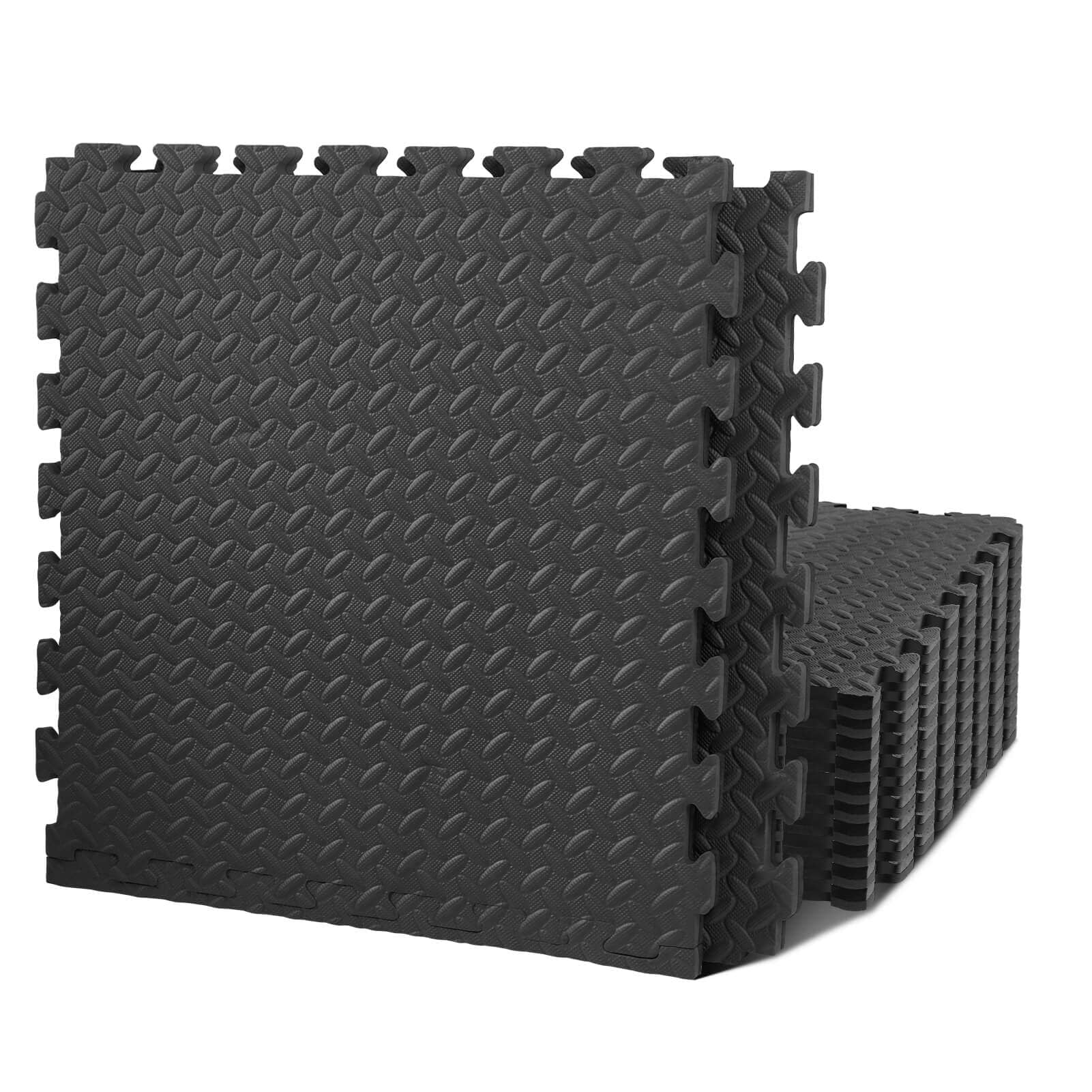 EVA Mats 48sqft 12 pcs syedeegym All Black 