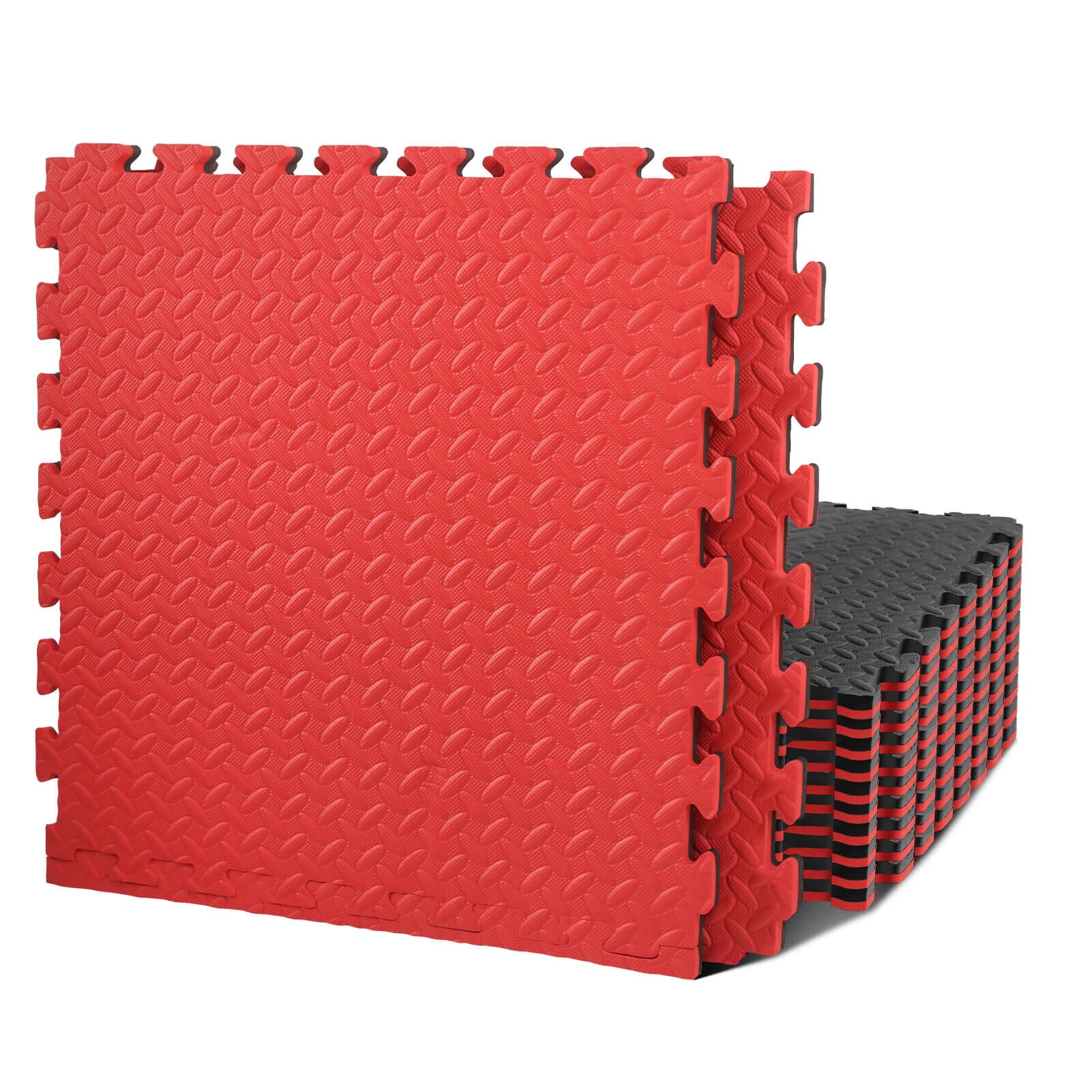 EVA Mats 48sqft 12 pcs syedeegym Red&Black 