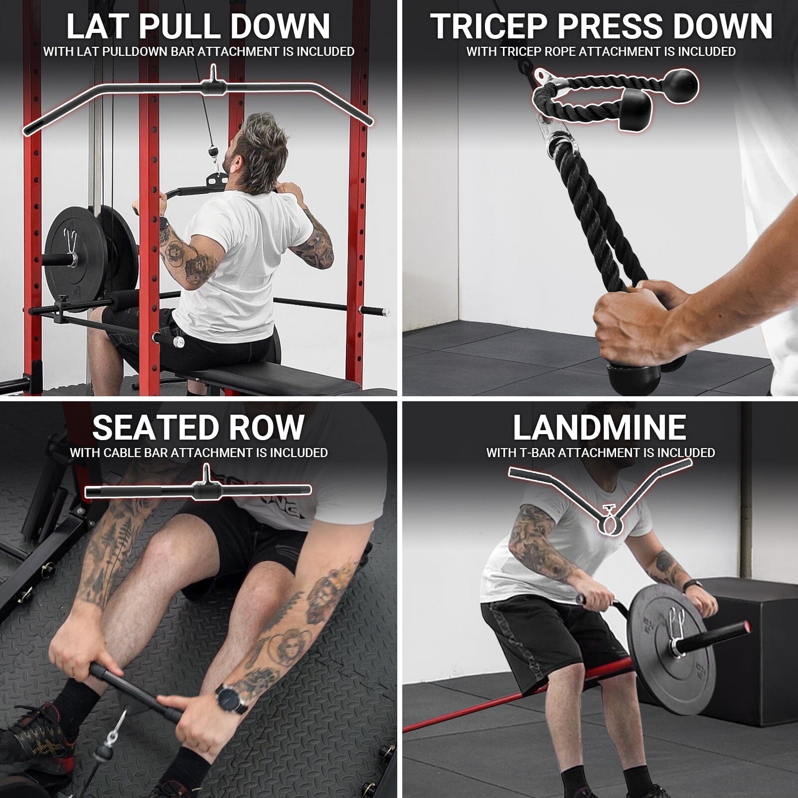 Power Cage With Lat Pulldown 1200lbs Capacity C2 / C3
