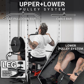 Power Cage With Lat Pulldown 1200lbs Capacity C2 / C3