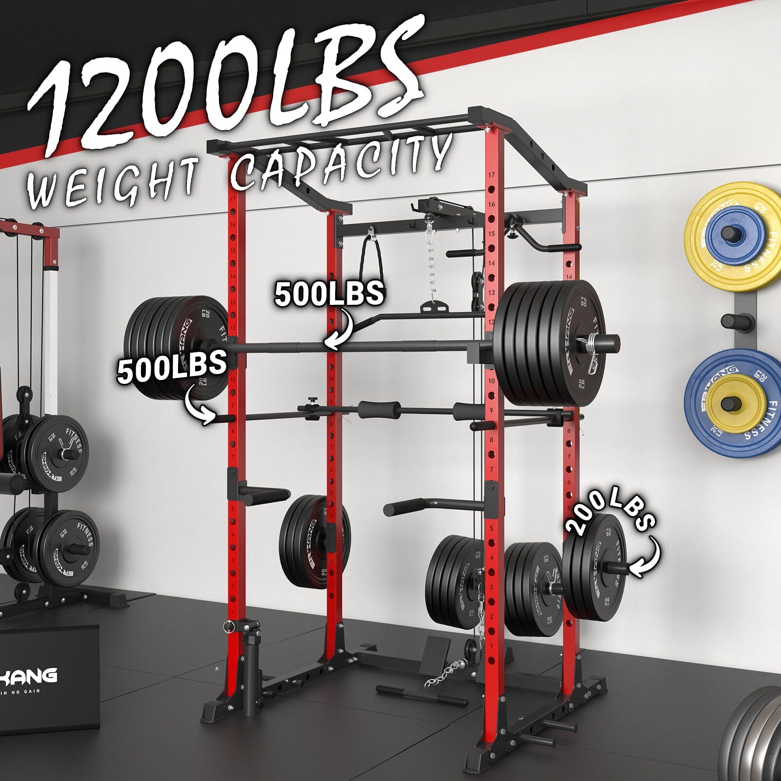 Power Cage With Lat Pulldown 1200lbs Capacity C2 / C3