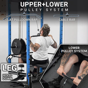 Power Cage With Lat Pulldown 1200lbs Capacity C2 / C3
