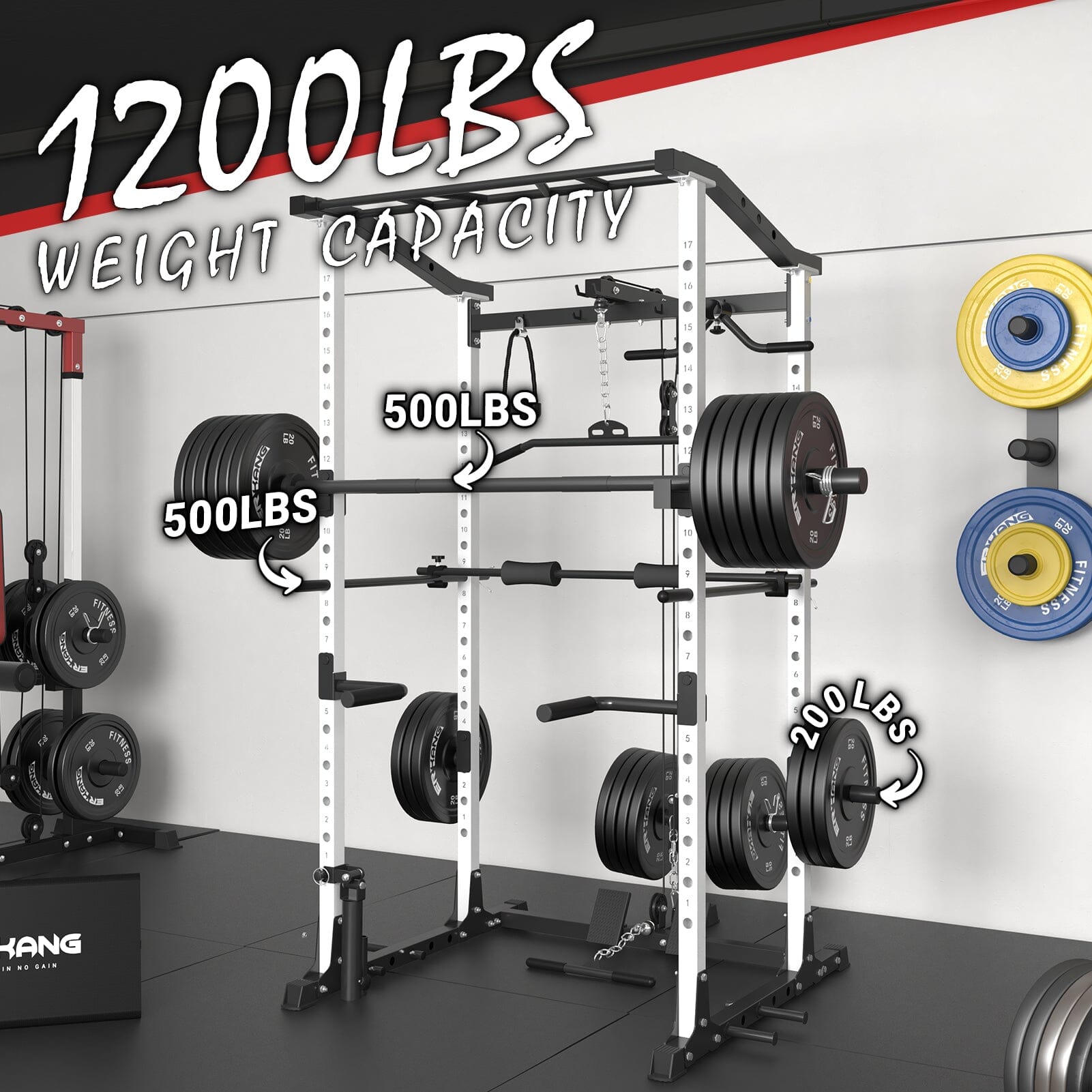 Power Cage With Lat Pulldown 1200lbs Capacity C2 / C3