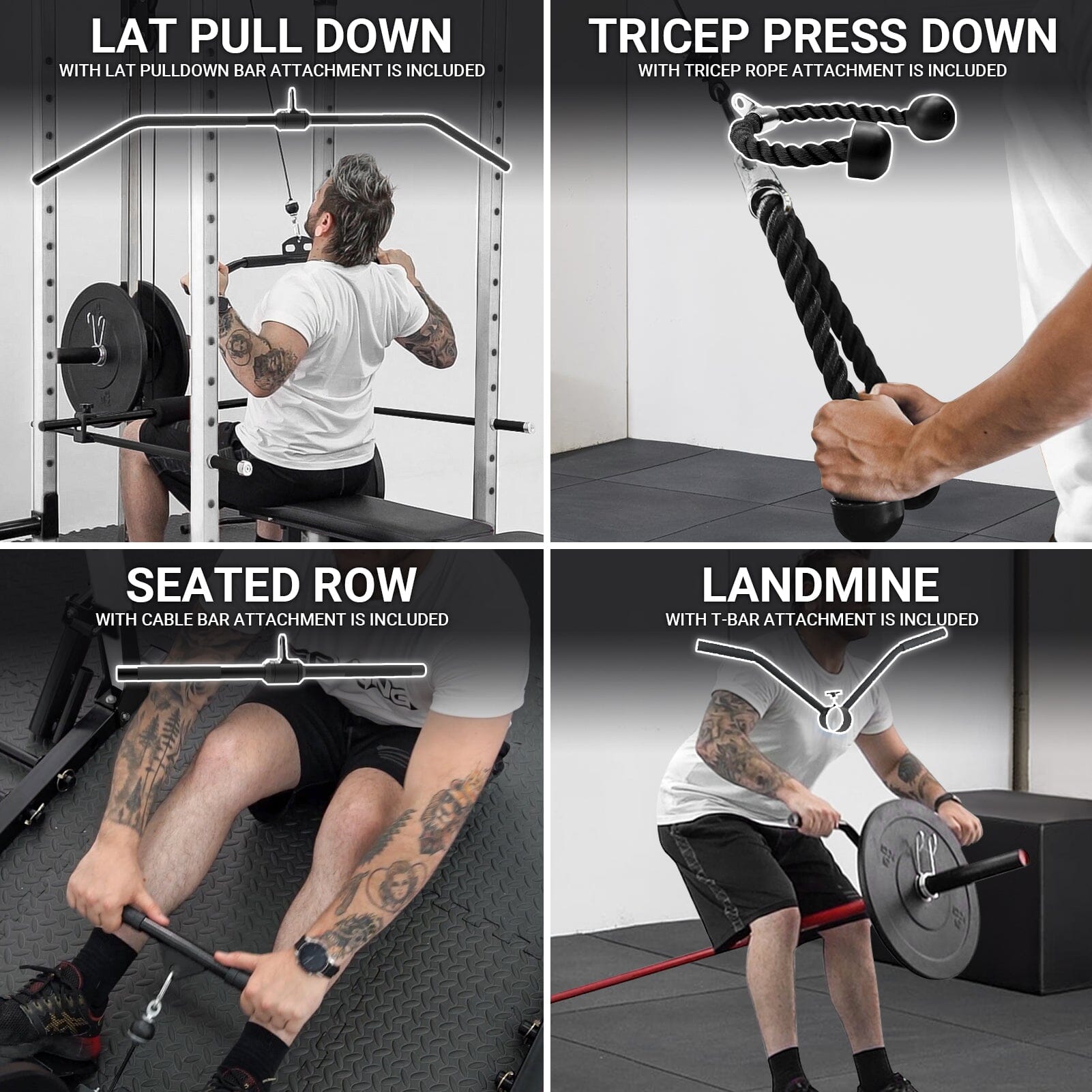 Power Cage With Lat Pulldown 1200lbs Capacity C2 / C3