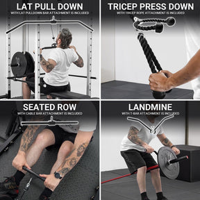 Power Cage With Lat Pulldown 1200lbs Capacity C2 / C3