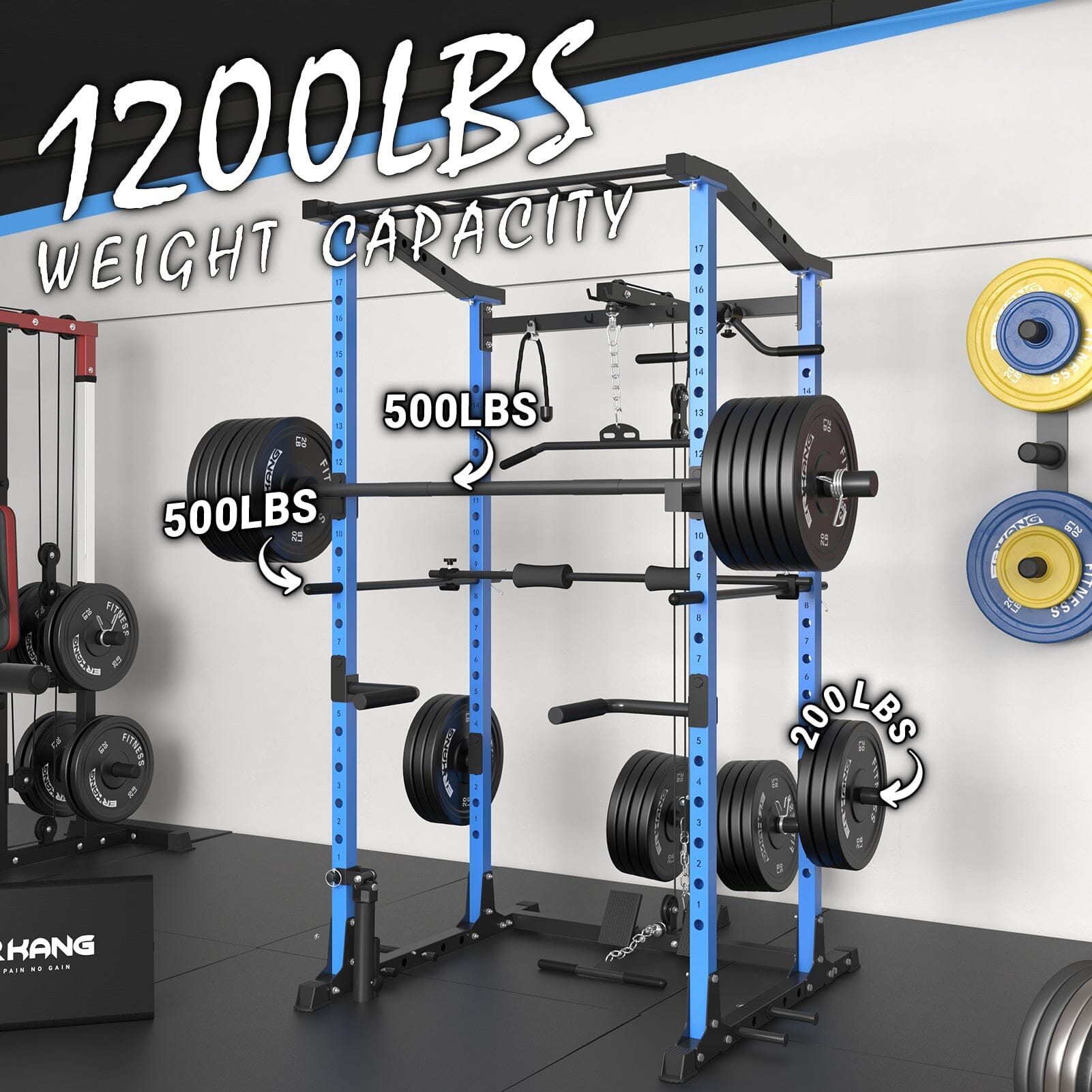 Power Cage With Lat Pulldown 1200lbs Capacity C2 / C3