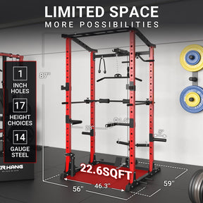 Power Cage With Lat Pulldown 1200lbs Capacity C2 / C3