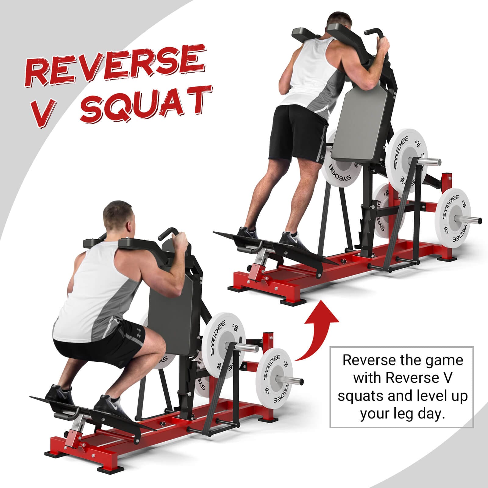 Syedee Plate Loaded Hack Squat Machine syedeegym 
