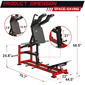 Syedee Plate Loaded Hack Squat Machine syedeegym 