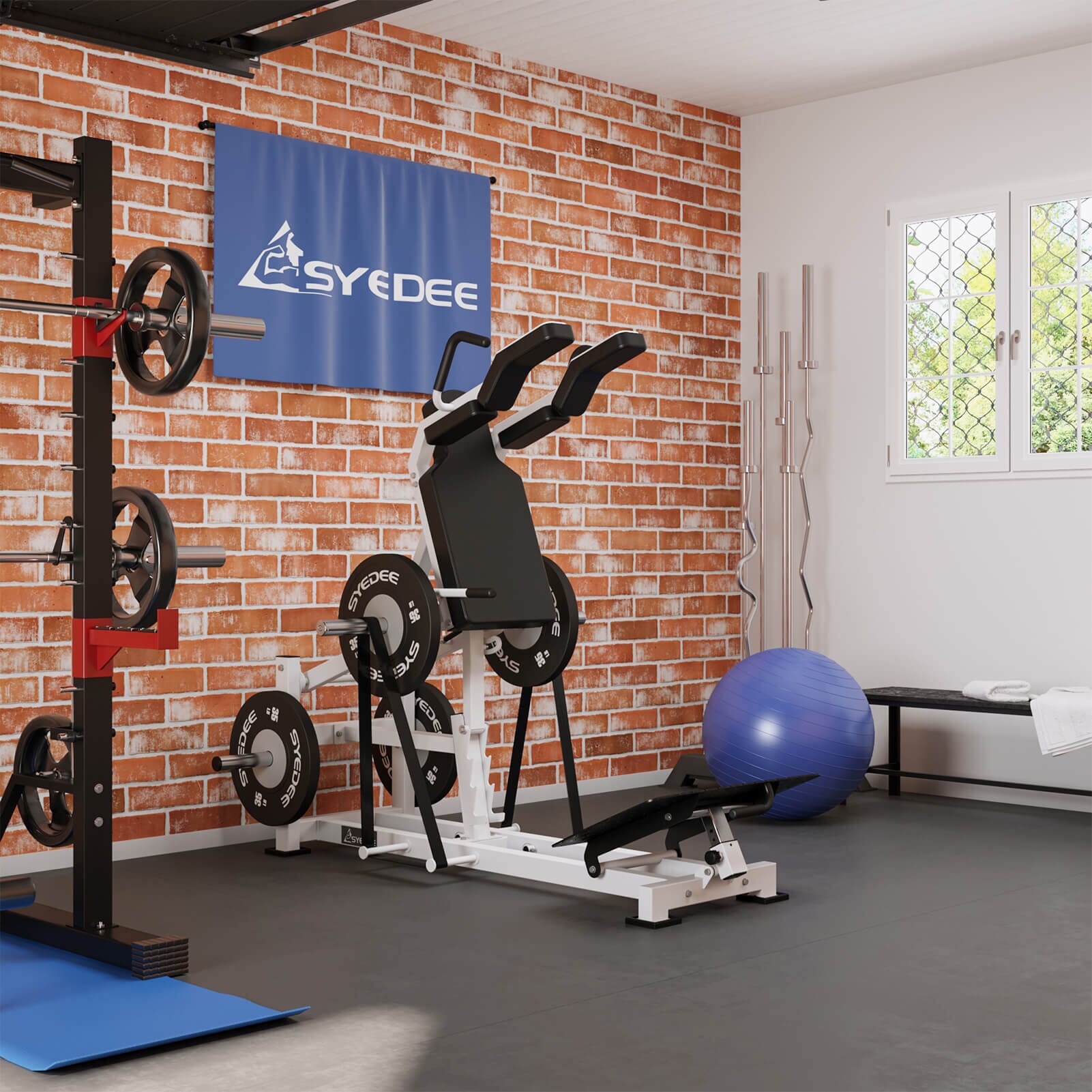 Syedee Plate Loaded Hack Squat Machine syedeegym 