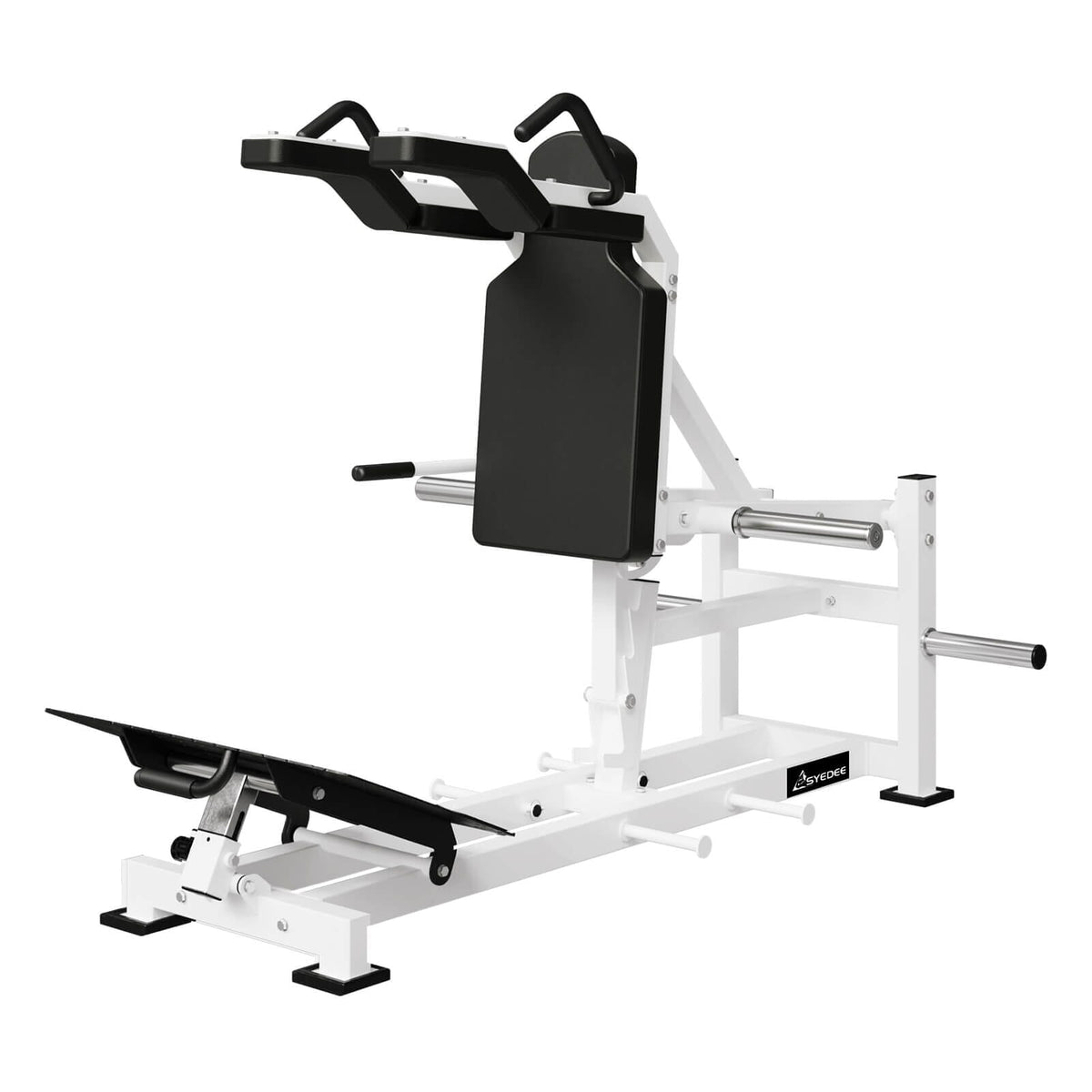 Syedee Plate Loaded Hack Squat Machine syedeegym White 