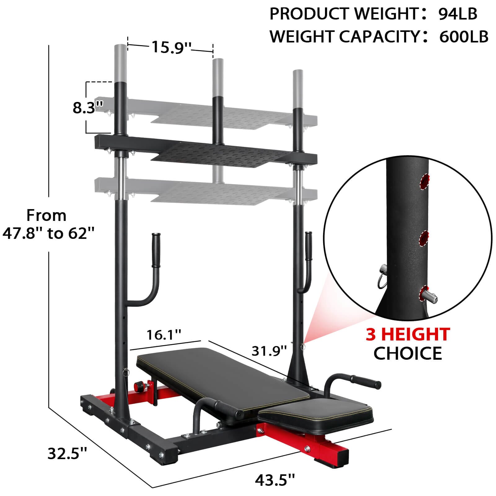 Vertical Leg Press Machine syedeegym 
